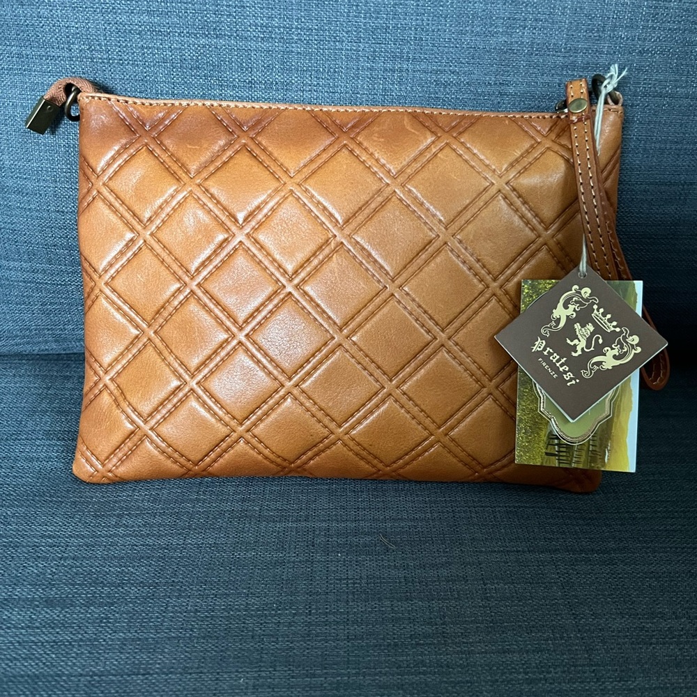 NWT PRATESI FIRENZE CROSSBODY SHOULDER BAG WRISTLET PURSE POUCH - Picture 10 of 14